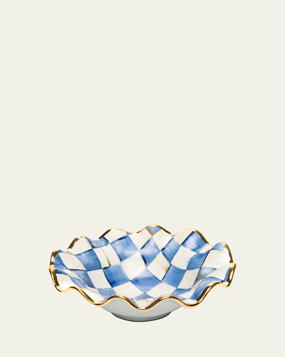 Royal Check Fluted Breakfast Bowl